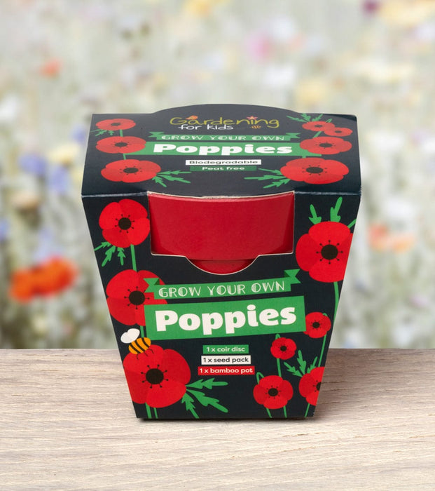 Poppies Wildflower Growing Kit with Pot