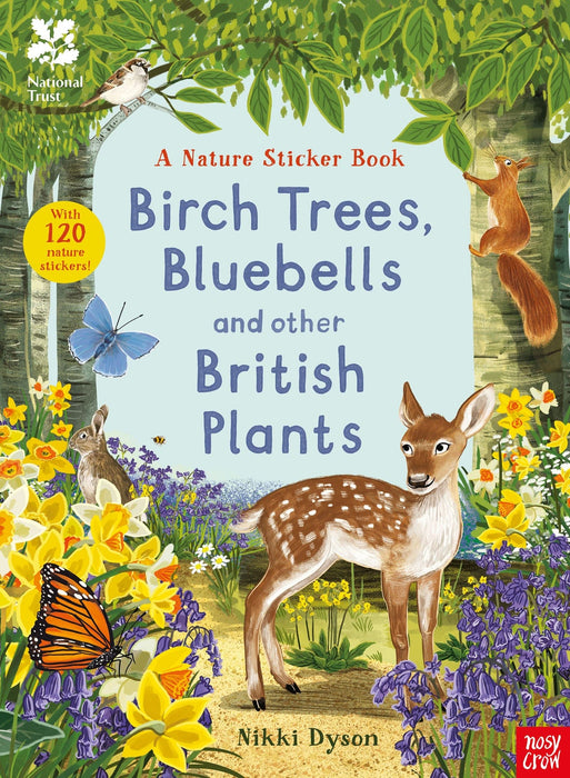 Birch Trees, Bluebells and other British Plants Sticker Book