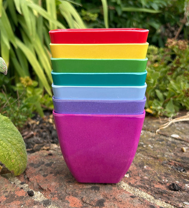 Eco-friendly Bamboo Plant Pots Set