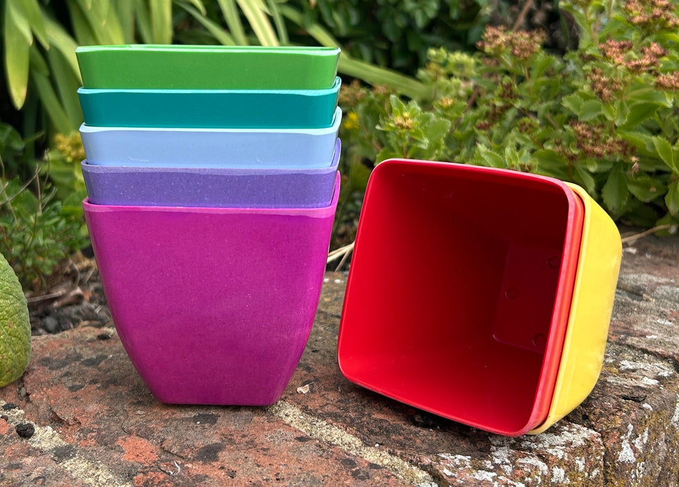 Eco-friendly Bamboo Plant Pots Set