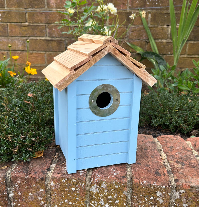 CJ Wildlife Beach Hut Nest Box - Blue