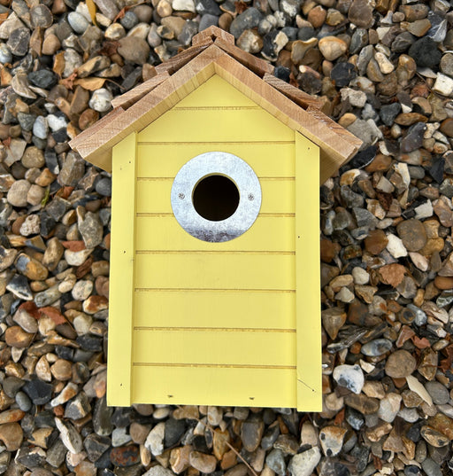CJ Wildlife Beach Hut Nest Box - Yellow
