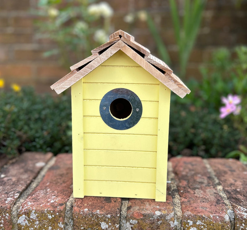 CJ Wildlife Beach Hut Nest Box - Yellow