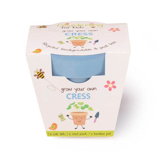 Gardening for Kids Blue Cress Growing Kit with Pot