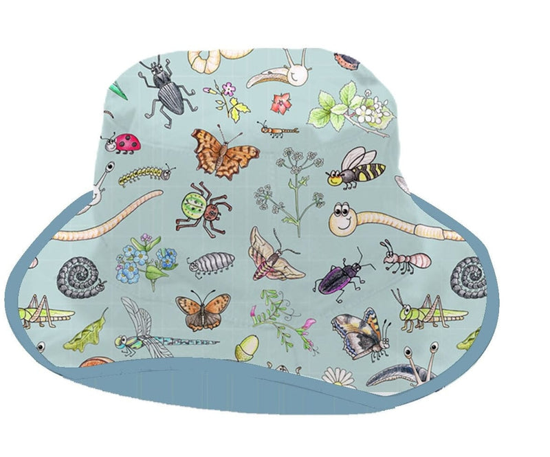 Gardening for Kids Blue Little Nature Explorers Child's Cotton Sun Hat