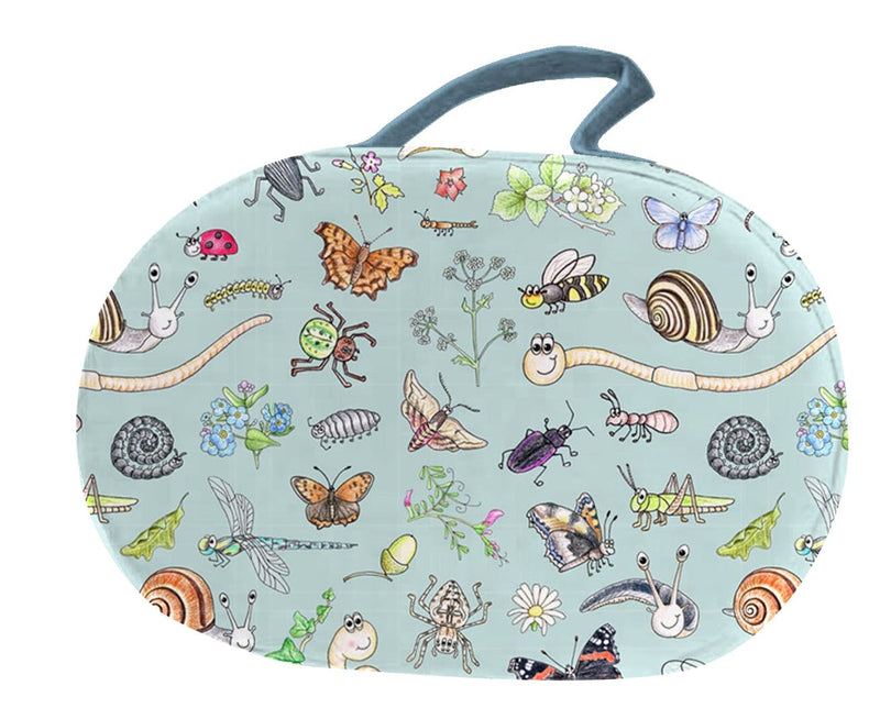 Gardening for Kids Blue Little Nature Explorers Children's Garden Kneeler, Picnic Cushion, Seat Pad