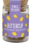 Gardening for Kids Buttercup Seedballs Wildflower Jars