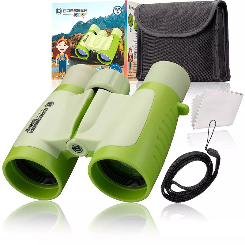 Bresser Children's 3x Magnification Green Binoculars