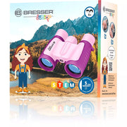 Bresser Children's 3x Magnification Pink and Purple Binoculars