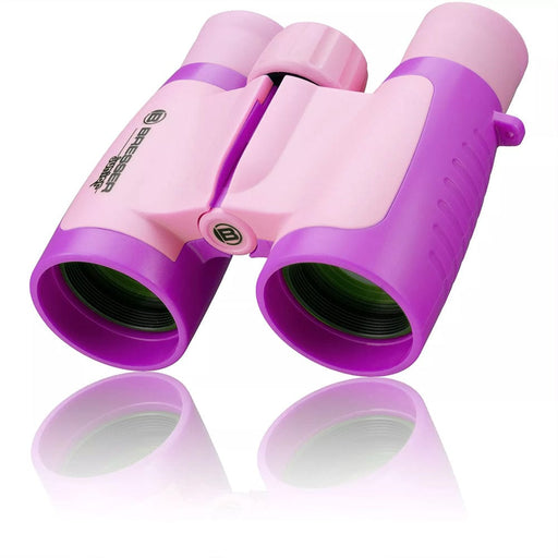 Bresser Children's 3x Magnification Pink and Purple Binoculars