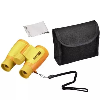 Bresser Children's 3x Magnification Yellow Binoculars