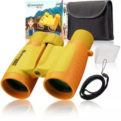 Bresser Children's 3x Magnification Yellow Binoculars