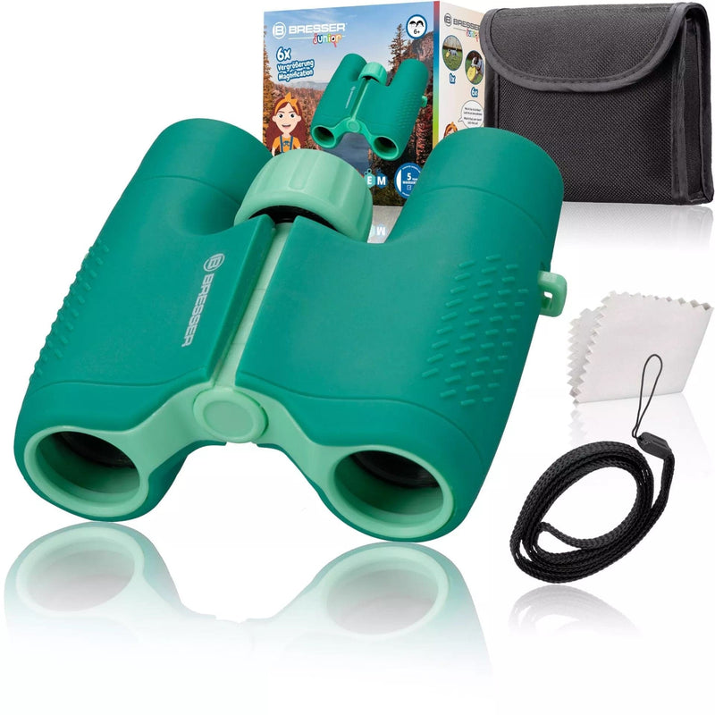 Bresser Children's 6x Magnification Green Binoculars