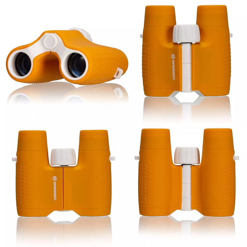 Bresser Children's 6x Magnification Orange Binoculars