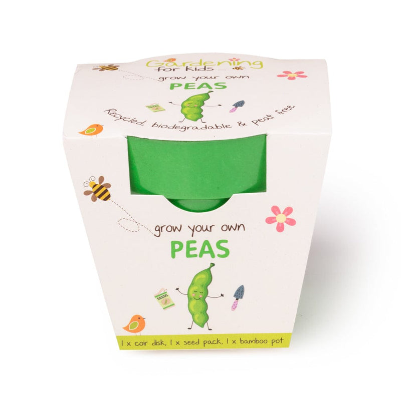 Gardening for Kids Children's Grow Your Own Peas Growing Kit with Pot