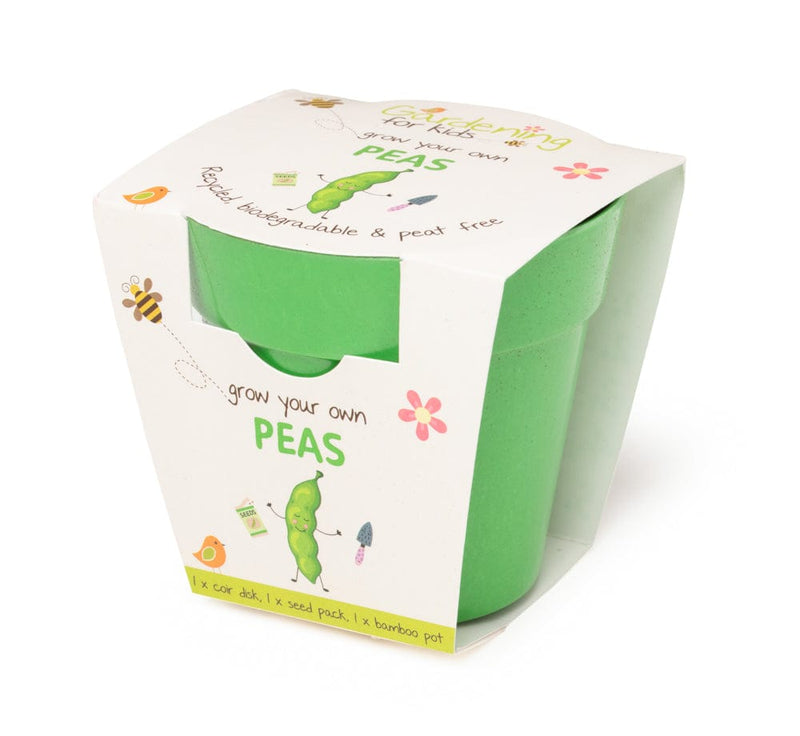 Gardening for Kids Children's Grow Your Own Peas Growing Kit with Pot