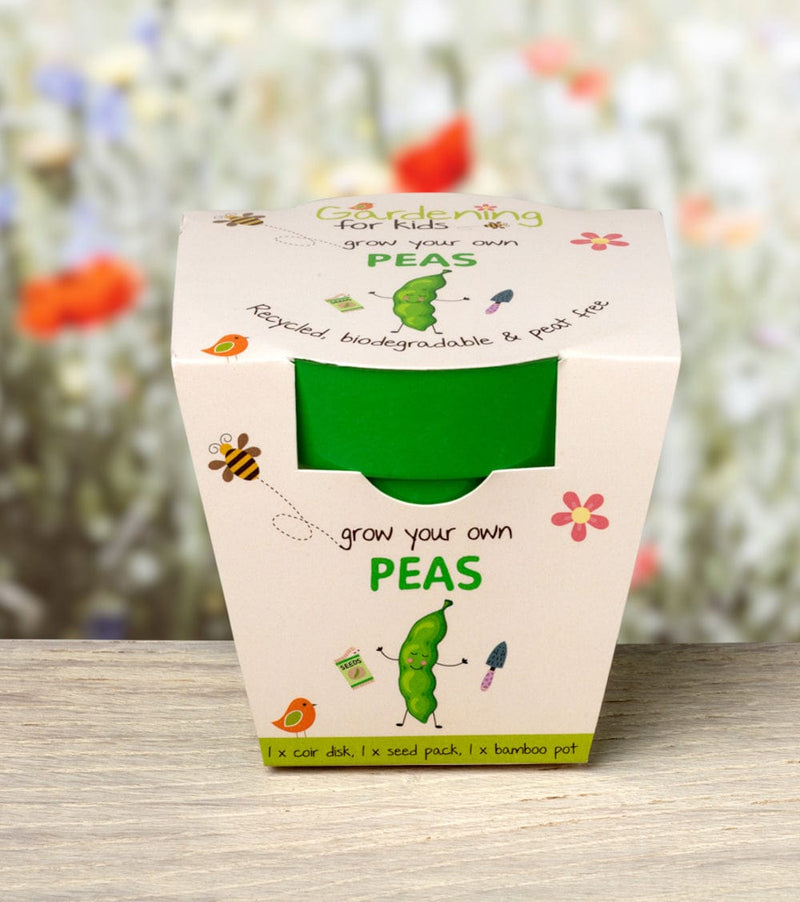 Gardening for Kids Children's Grow Your Own Peas Growing Kit with Pot