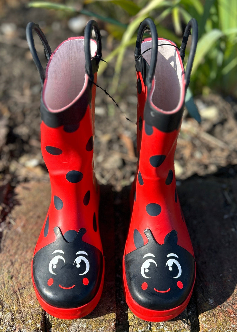 Fallen Fruits Children's Ladybird Character Wellies