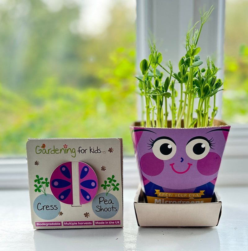 Gardening for Kids Children's Microgreens Growing Kit - Pea Shoots