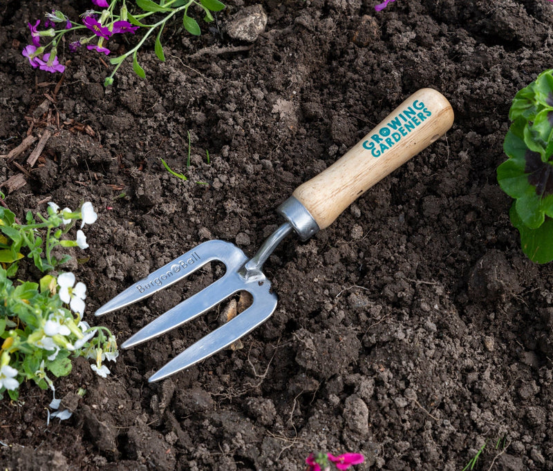 Burgon and Ball Children's Stainless Steel Garden Hand Fork