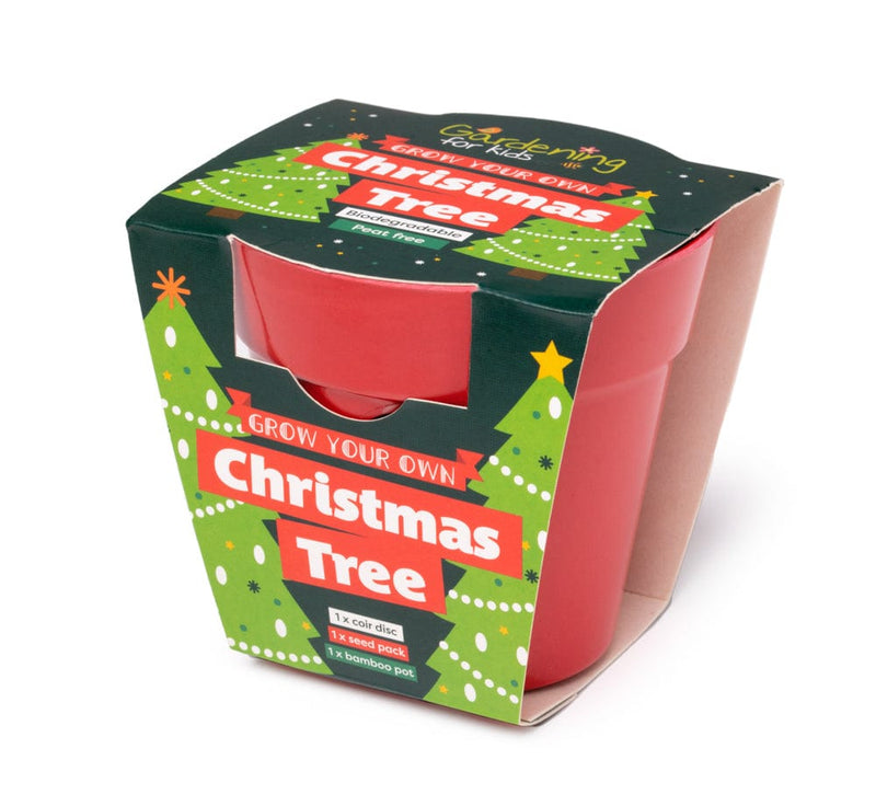 Gardening for Kids Christmas Tree Growing Kit with Pot
