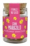 Gardening for Kids Corn Marigold Seedballs Wildflower Jars