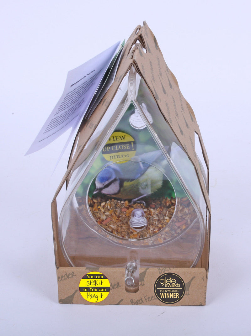 Wildlife World Dewdrop Clear Window or Hanging Bird Feeder