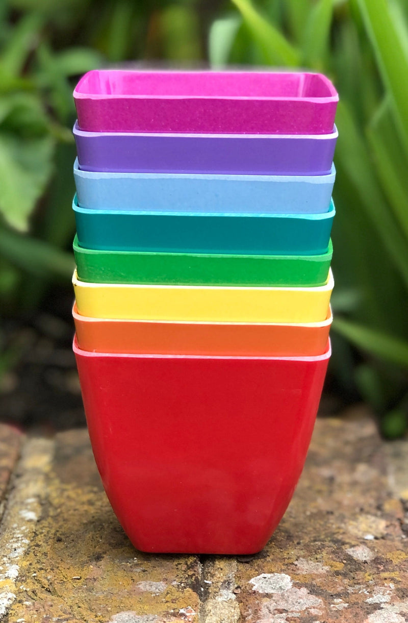 eco friendly plant pots uk Eco-friendly Bamboo Plant Pots Set — Gardening for Kids