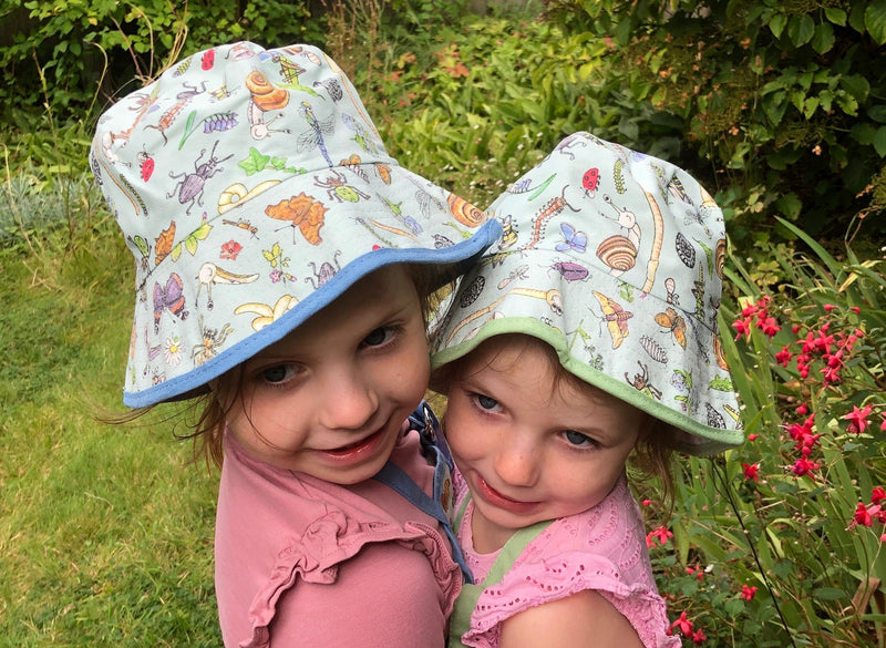 Gardening for Kids Little Nature Explorers Child's Cotton Sun Hat