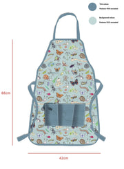 Gardening for Kids Little Nature Explorers Children's  Blue Garden Apron, Gloves, Sunhat and Kneeler Gift Set