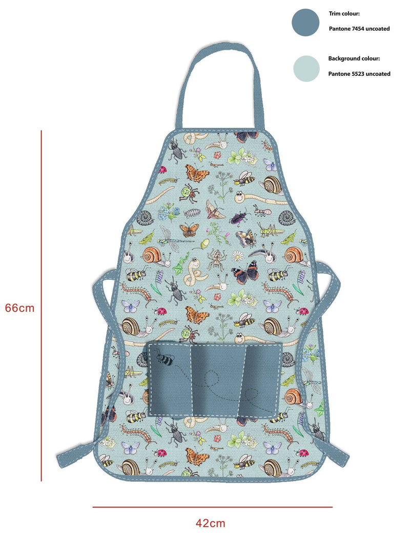 Gardening for Kids Little Nature Explorers Children's  Blue Garden Apron, Gloves, Sunhat and Kneeler Gift Set