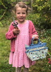 Gardening for Kids Little Nature Explorers Children's Blue Garden Tool Bag and Hand Tools Gift Set