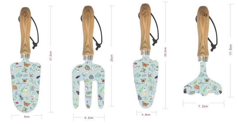 Gardening for Kids Little Nature Explorers Children's Blue Garden Tool Bag and Hand Tools Gift Set