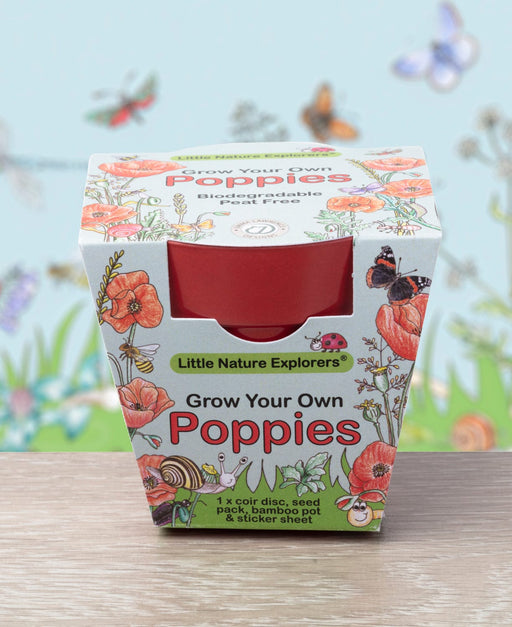 Gardening for Kids Little Nature Explorers Children's Grow Your Own Poppies Kit