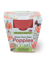 Gardening for Kids Little Nature Explorers Children's Grow Your Own Poppies Kit