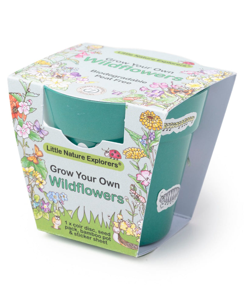 Gardening for Kids Little Nature Explorers Grow Your Own Wildflower Children's Growing Kit