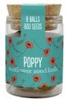 Gardening for Kids Poppy Seedballs Wildflower Jars