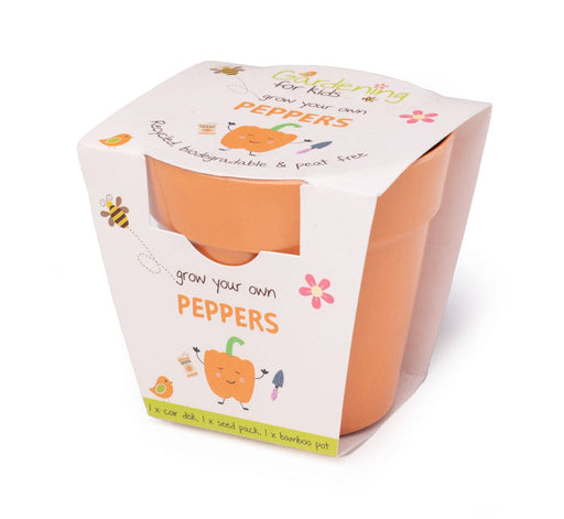Gardening for Kids Sweet Peppers Growing Kit with Pot