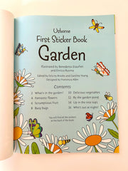 Bookspeed Usborne Children's First Sticker Book: Garden