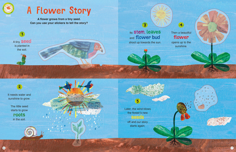 House of marbles Very Hungry Caterpillar's Children's Nature Sticker and Colouring Book