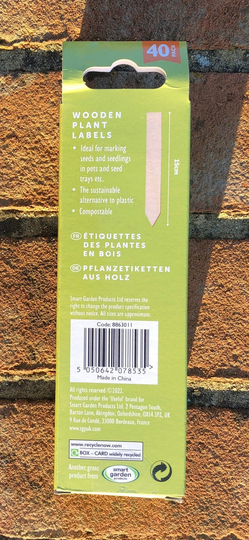 Smart Garden Products Wooden Plant Markers