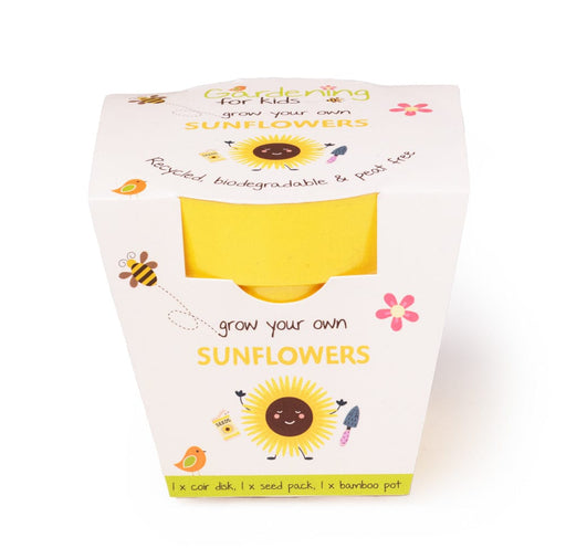 Gardening for Kids Yellow Sunflower Growing Kit with Pot