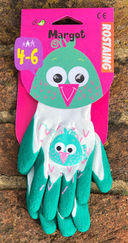 Rostaing Age 4-6 Children's Owl Character Gardening Gloves