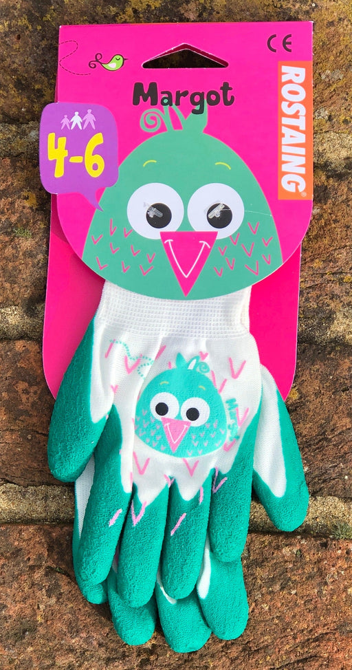 Rostaing Age 4-6 Children's Owl Character Gardening Gloves