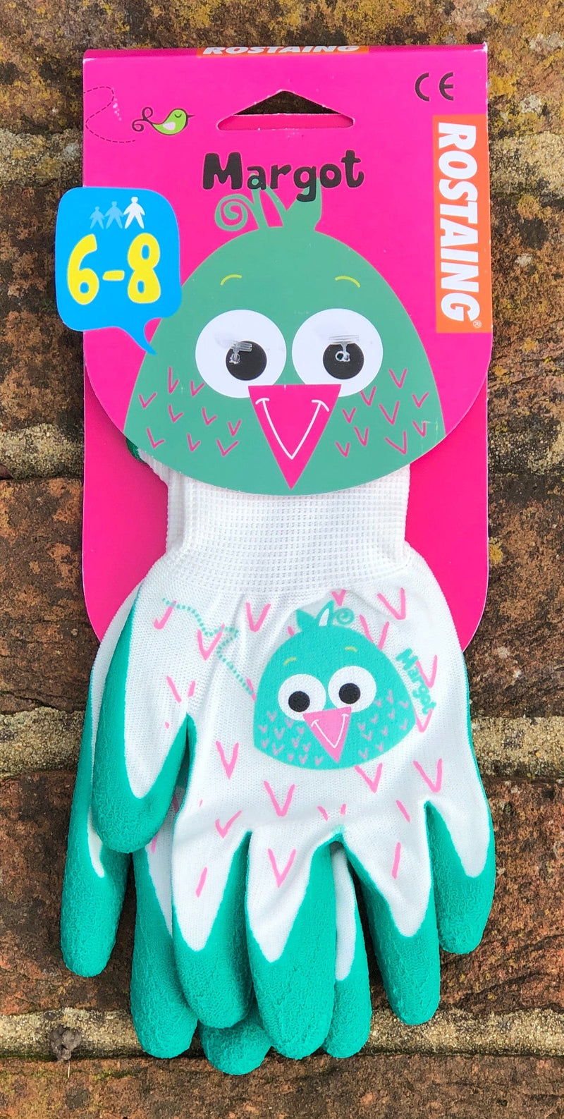 Rostaing Age 6-8 Children's Owl Character Gardening Gloves