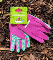 Fallen Fruits Pink Fabric Gardening Gloves