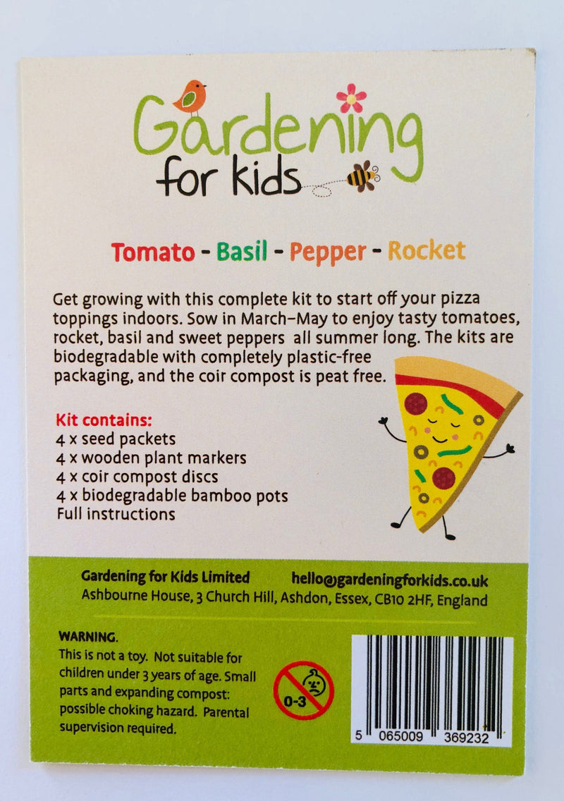 Gardening for Kids Pizza Toppings Growing Kit