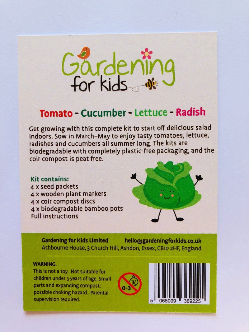 Gardening for Kids Salad Garden Growing Kit
